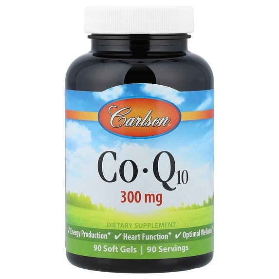 Carlson CoQ10, 300 mg, 90 Soft Gels