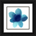 thumbnail image 1 of Carlson, Hannah 12x12 Black Ornate Wood Framed with Double Matting Museum Art Print Titled - Blue Bloom I, 1 of 4