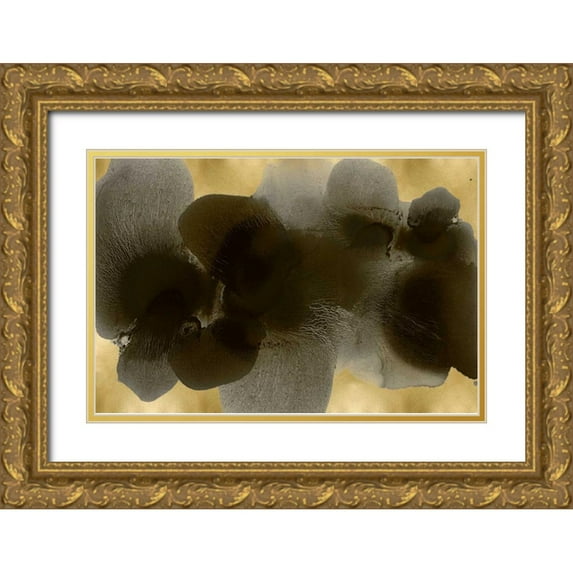 Carlson, Hannah 14x11 Gold Ornate Wood Framed with Double Matting Museum Art Print Titled - Continuous Black on Gold