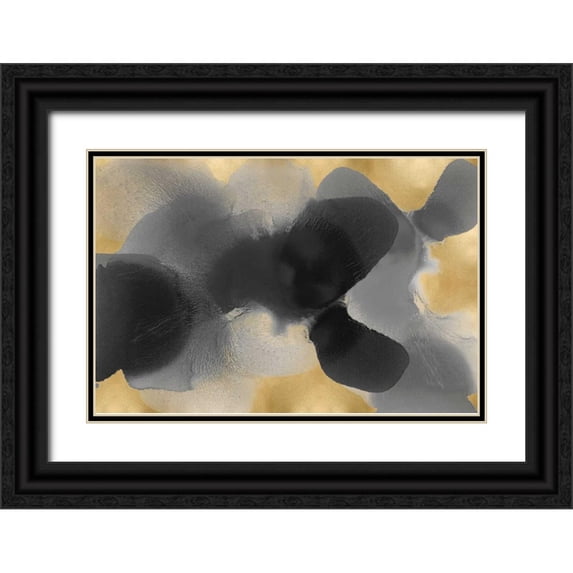 Carlson, Hannah 18x13 Black Ornate Wood Framed with Double Matting Museum Art Print Titled - Drift on Gold