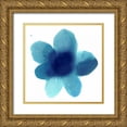thumbnail image 1 of Carlson, Hannah 26x26 Gold Ornate Wood Framed with Double Matting Museum Art Print Titled - Blue Bloom I, 1 of 4