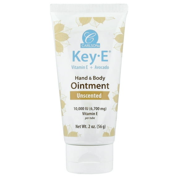 Carlson Key- E, Hand & Body Ointment, Unscented, 2 oz (56 g)