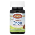 thumbnail image 1 of Carlson Kid's Chewable Iron, Natural Strawberry, 15 mg, 30 Tablets, 1 of 4
