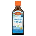 thumbnail image 1 of Carlson - Kid's The Very Finest Fish Oil, 800 mg Omega-3s, Norwegian, Wild Caught, Sustainably Sourced, Orange, 200 mL (6.7 fl oz), 1 of 4