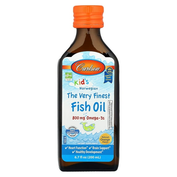 Carlson Labs - Carlson Kid's The Very Finest Norwegian Fish Oil Great Orange Taste - 6.7 fl. oz.