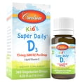 thumbnail image 1 of Carlson - Kid's Super Daily D3, Vitamin D Drops, 600 IU (15 mcg) per Drop, Vegetarian, Unflavored, 365 Drops, 1 of 5