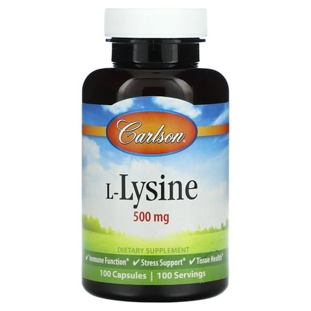 Carlson Laboratories L-Lysine 500mg 100 Capsule