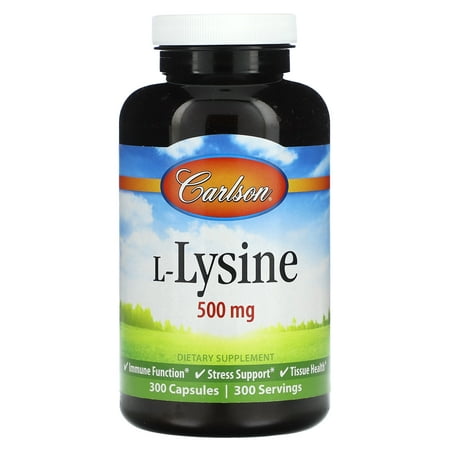 Carlson L-Lysine, 500 mg, 300 Capsules