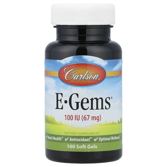 Carlson E-Gems, 67 mg (100 IU), 100 Soft Gels