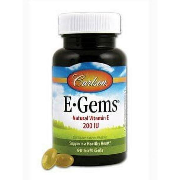 Carlson Laboratories E Gems 200 IU 90 Softgel
