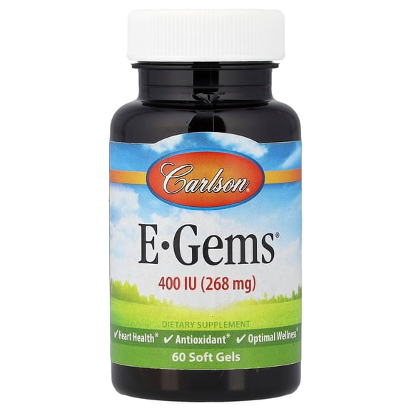 Carlson E-Gems, 400 IU (268 mg), 60 Soft Gels