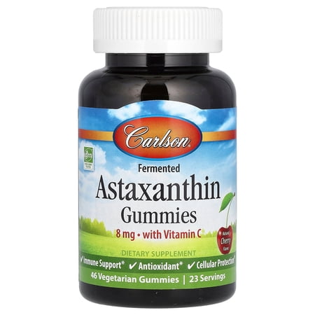 Carlson Labs - Astaxanthin with Vitamin C Cherry 8 mg. - 46 Gummies