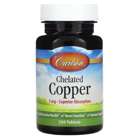 Carlson Labs - Chelated Copper 5 mg. - 250 Tablets