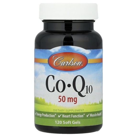 Carlson CoQ10, 50 mg, 120 Softgels
