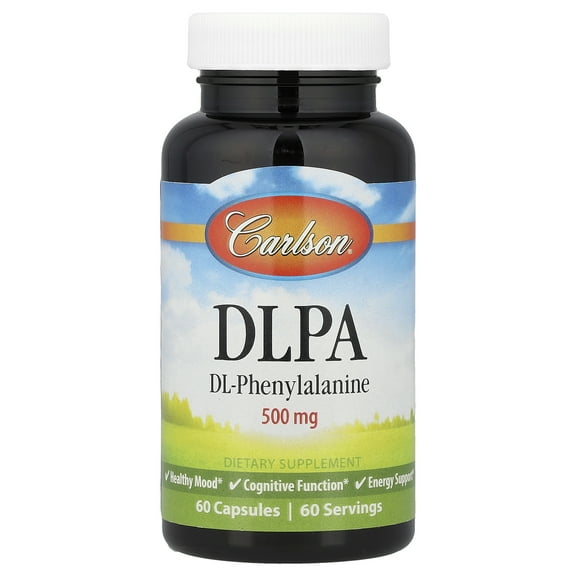 Carlson DLPA, DL-Phenylalanine, 500 mg, 60 Capsules