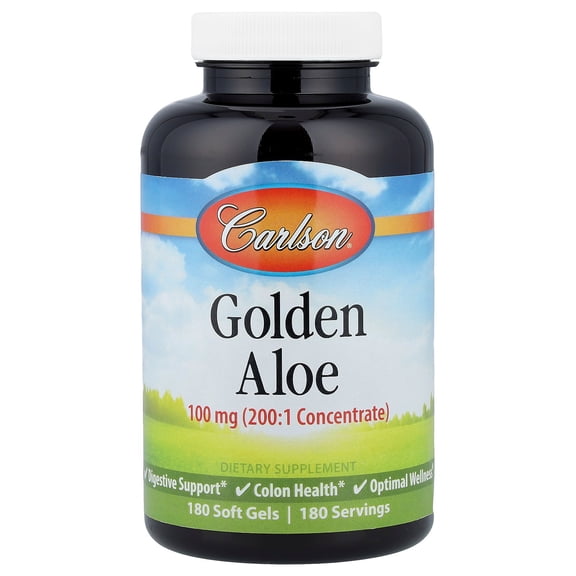 Carlson Labs - Golden Aloe (Aloe Vera Gel Concentrate) - 180 Softgels