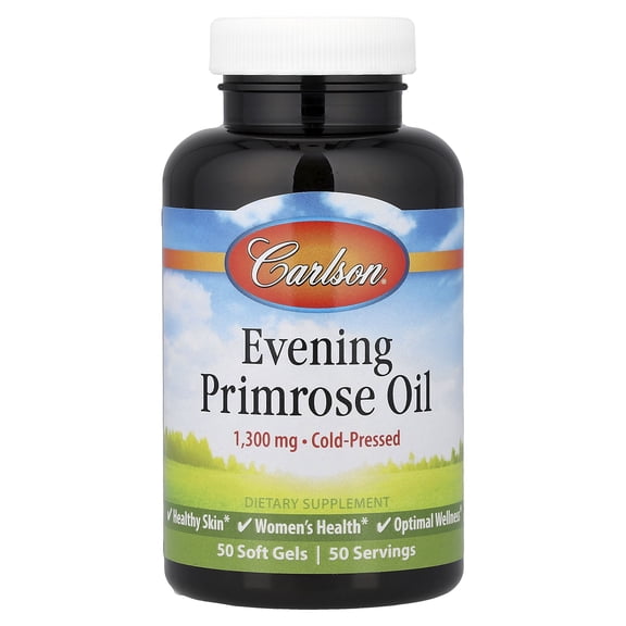 Carlson Evening Primrose Oil, 1,300 mg, 50 Soft Gels