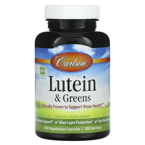 Carlson Lutein & Greens, 180 Vegetarian Capsules