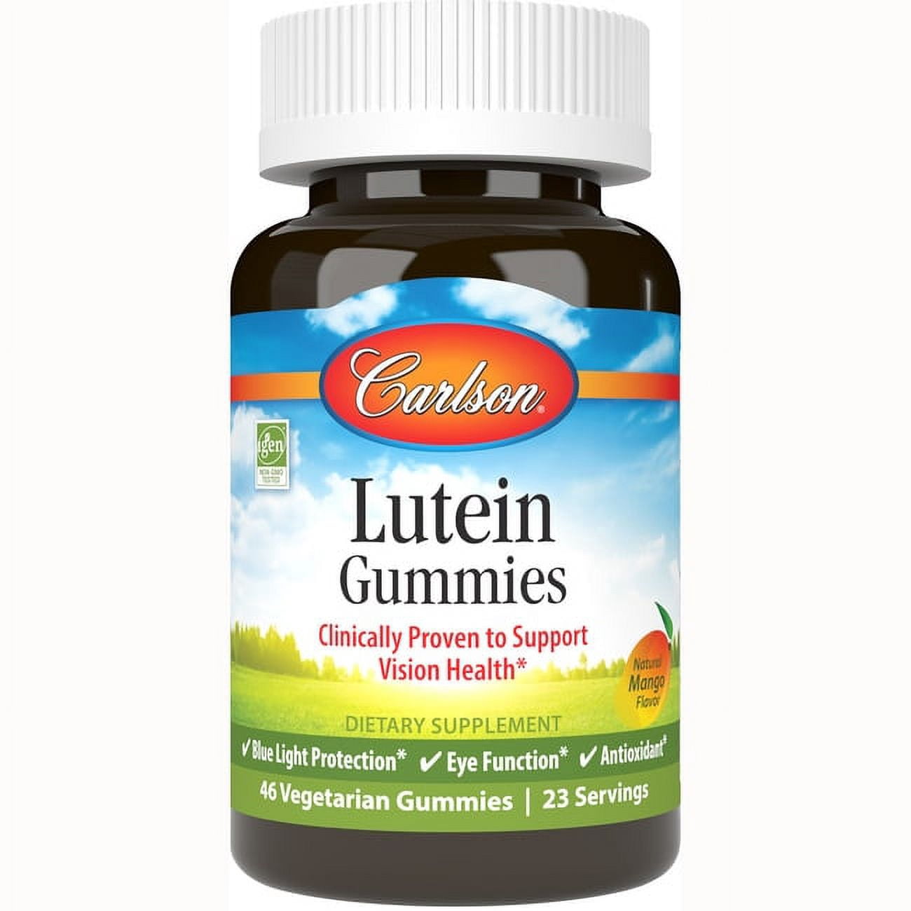 Carlson Labs Lutein Gummies Natural Mango Flavor 46 Vegetarian
