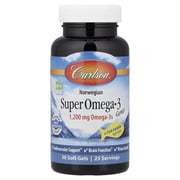 Carlson Norwegian Super Omega-3 Gems , 50 Soft Gels