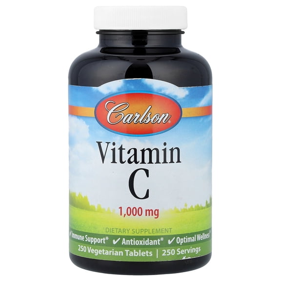 Carlson Vitamin C, 1,000 mg, 250 Vegetarian Tablets