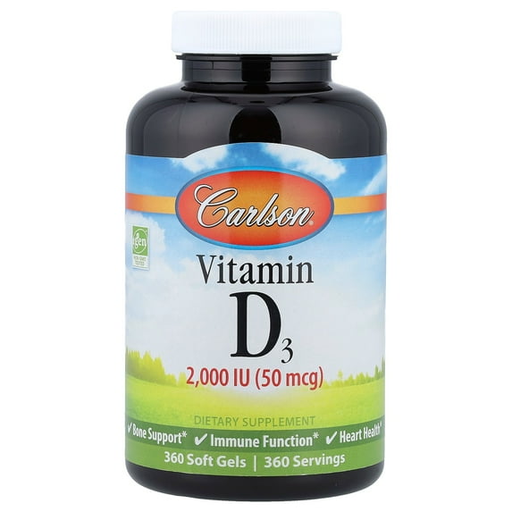 Carlson Labs - Vitamin D3 2000 IU - 360 Softgels