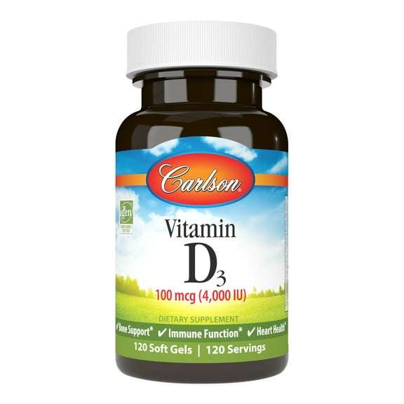 Carlson Laboratories Vitamin D3 4000 IU 120 Softgel