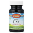 thumbnail image 1 of Carlson Vitamins D3 + K2, 30 Vegetarian Capsules, 1 of 4