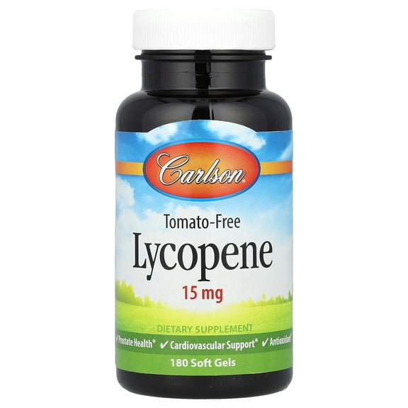 Carlson Lycopene, 15 mg, 180 Soft Gels