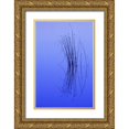 thumbnail image 1 of Carlson, Mark 13x18 Gold Ornate Wood Framed with Double Matting Museum Art Print Titled - MI, Cluster of soft rushes reflects in a lake, 1 of 4
