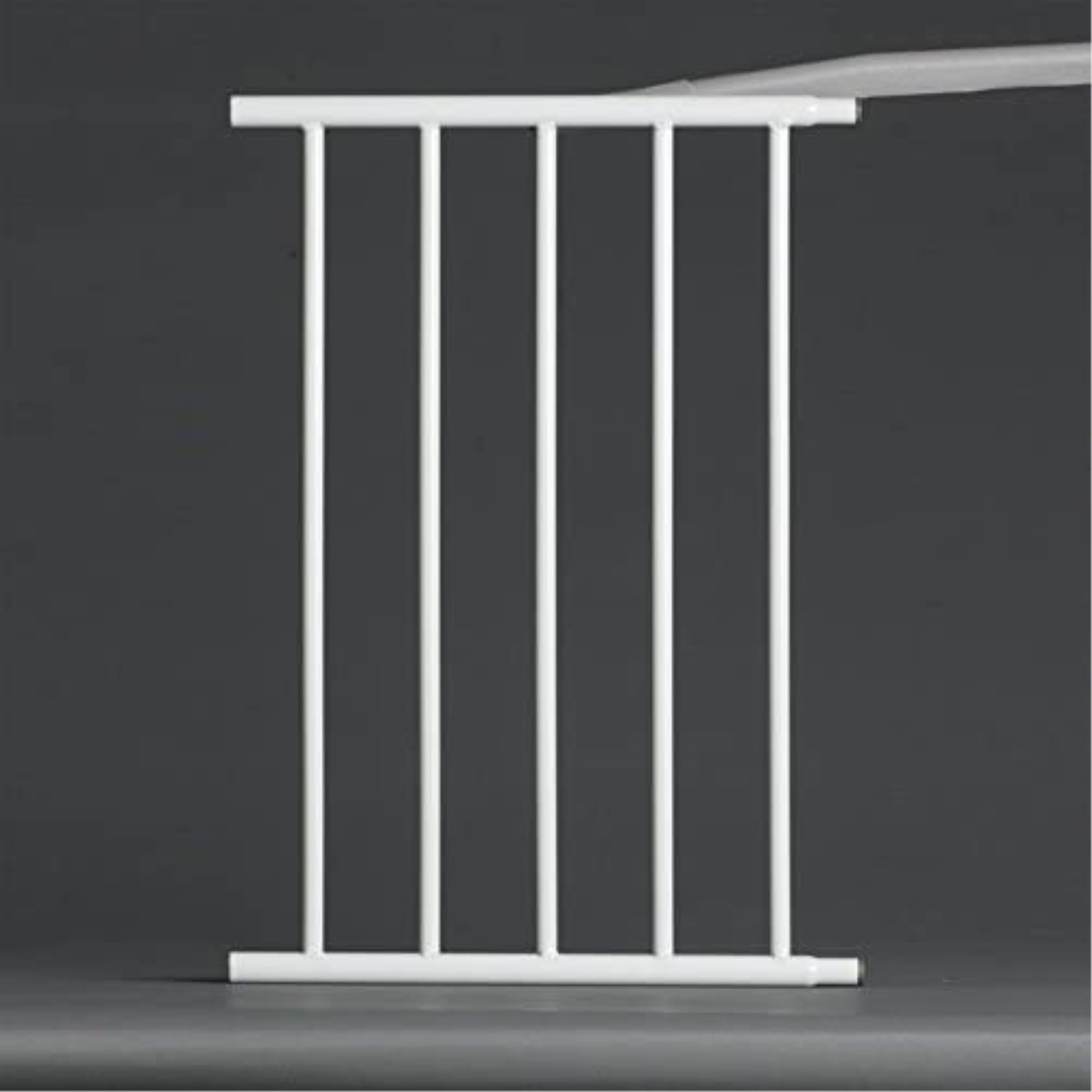 White Steel 12" Mini Pet Gate Extension