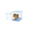 thumbnail image 1 of Carlson Pet Products Compact Deluxe Metal Dog Crate with Pan, Blue, Small, 24"L, 1 of 6