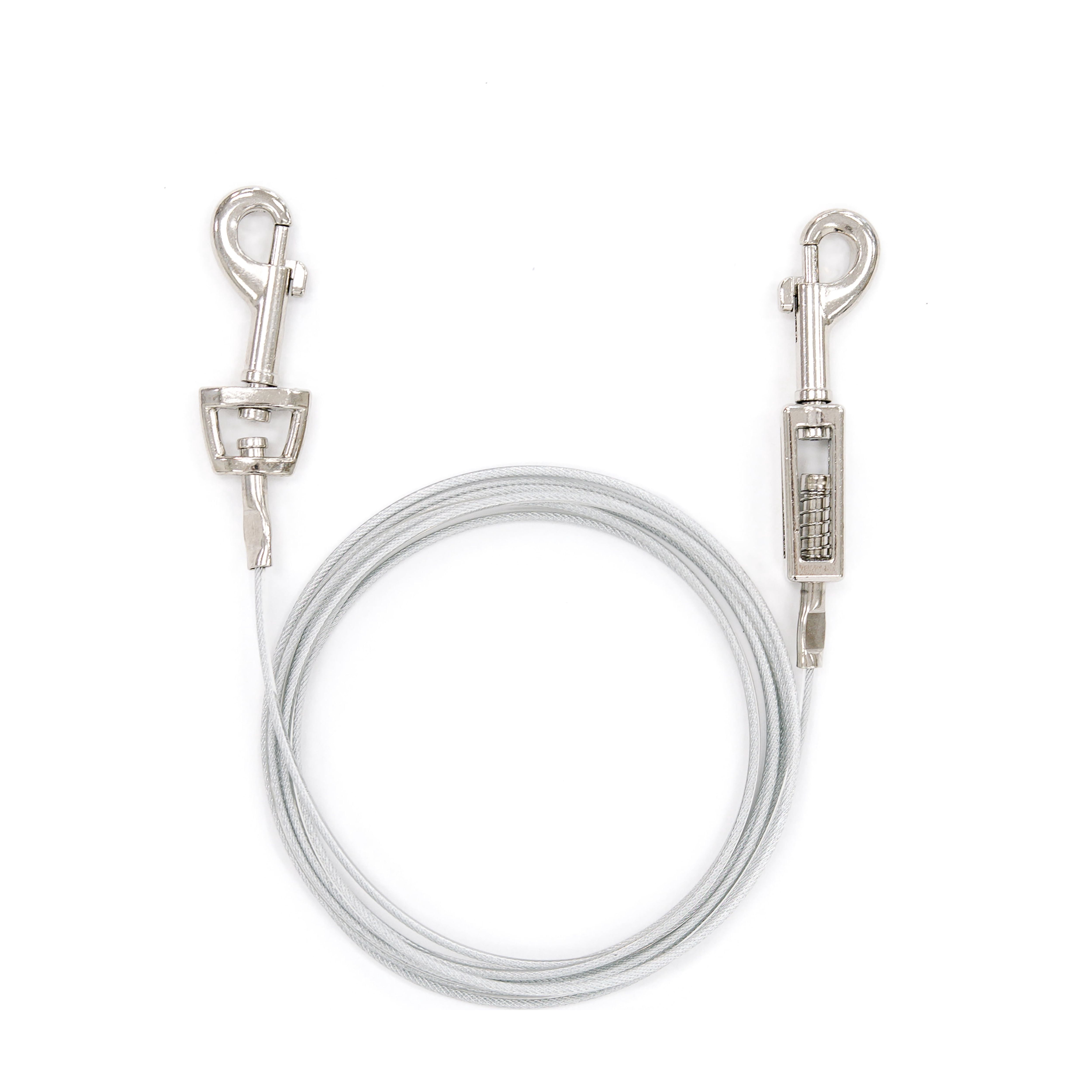 Carlson Pet Products 10-Ft Small Dog Tie-Out Cable for Breeds up to 50 lb, Outdoor Tether