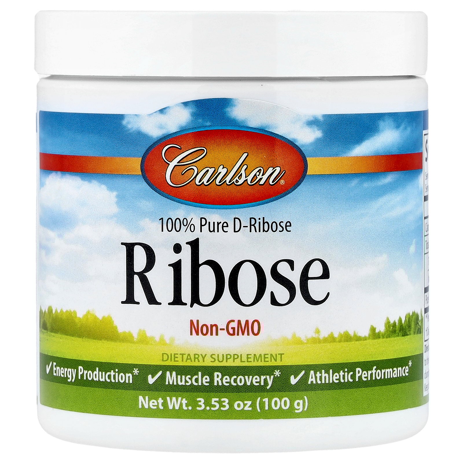 Carlson Labs - Ribose Powder - 3.53 oz.