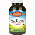thumbnail image 1 of Carlson Solar D Gems - Lemon 4,000 Iu (100 mcg) 360 Sgels, 1 of 7