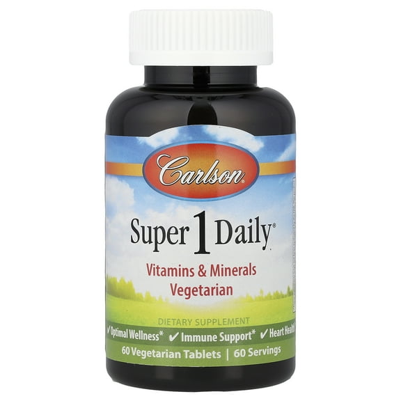 Carlson Super 1 Daily, 60 Vegetarian Tablets