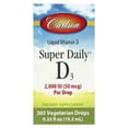 thumbnail interactive-video image 1 of Carlson - Super Daily D3 2,000 IU (50 mcg) per Drop, Vitamin D Drops, 1-Year Supply, Vegetarian, Unflavored, 365 Drops, 1 of 6