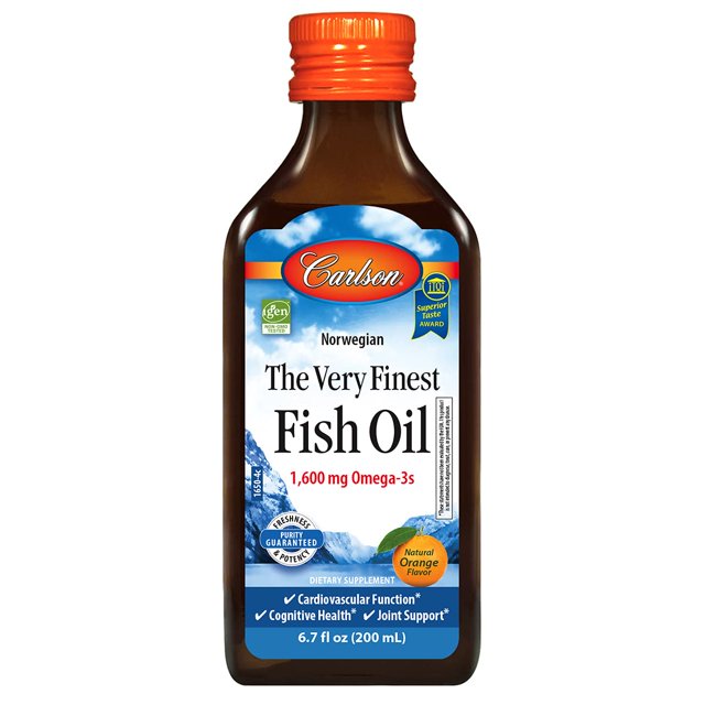 Carlson The Very Finest Fish Oil, 1600 mg Omega3s, Liquid Fish Oil