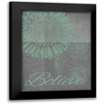 thumbnail image 1 of Carlson, Tina 12x14 Black Modern Framed Museum Art Print Titled - Floral Believe 3, 1 of 5