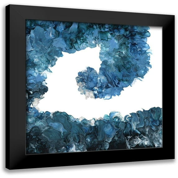 Carlson, Tina 15x15 Black Modern Framed Museum Art Print Titled - Abstract Wave