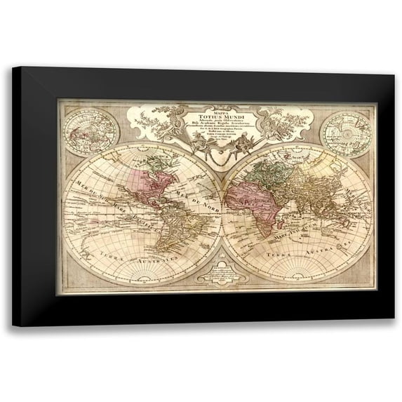 Carlson, Tina 24x17 Black Modern Framed Museum Art Print Titled - Totius Mundi