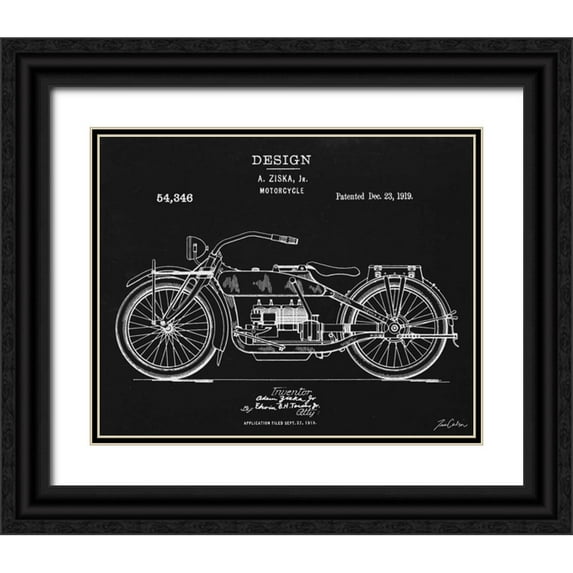 Carlson, Tina 24x20 Black Ornate Wood Framed with Double Matting Museum Art Print Titled - Harley Ziska