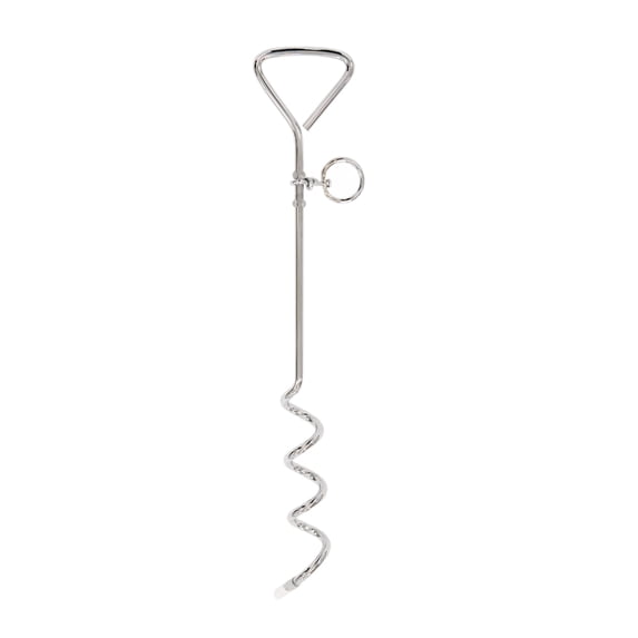 Carlson Triangle Stake for Pet Tie-Out Installation, 18.3 Inches Tall, Secure with Triangle Top and Screw-Shaped Body