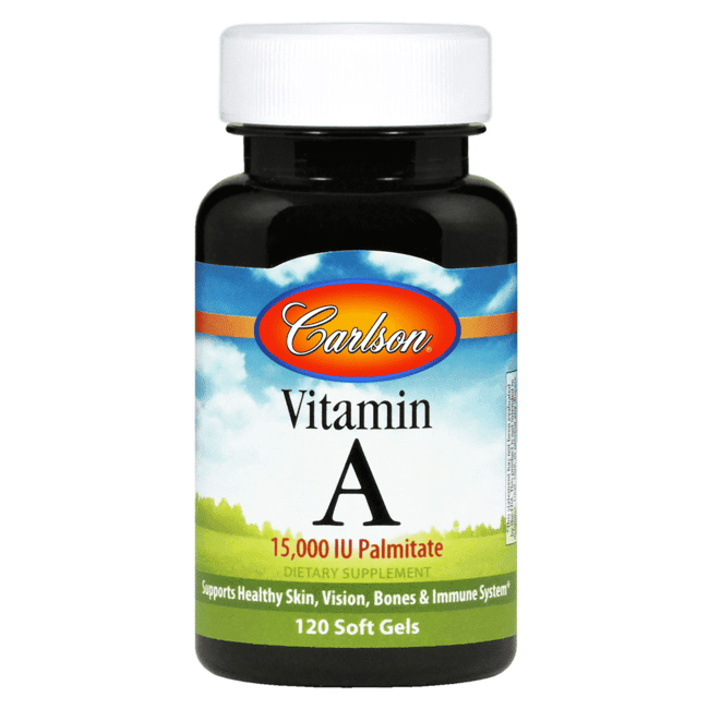 Carlson Vitamin A Palmitate 15,000 Iu 120 Sgels