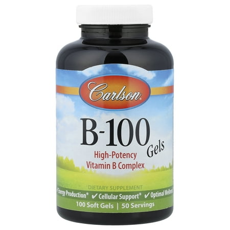 Carlson Vitamin B-100, 100 Soft Gels