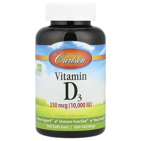 Carlson Labs - Vitamin D3 10000 IU - 360 Softgels