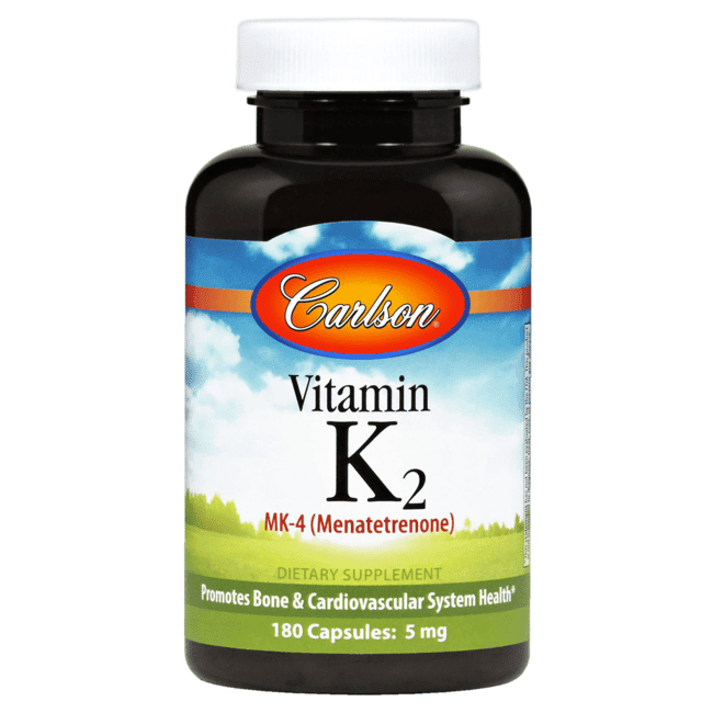 Carlson Vitamin K2 - Mk-4 (Menatetrenone) 5 mg 180 Caps