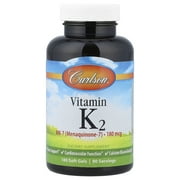 Carlson Vitamin K2, 180 Soft Gels 90 mcg per Soft Gel