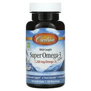 Carlson Wild Caught Super Omega-3 Gems, 50 Soft Gels