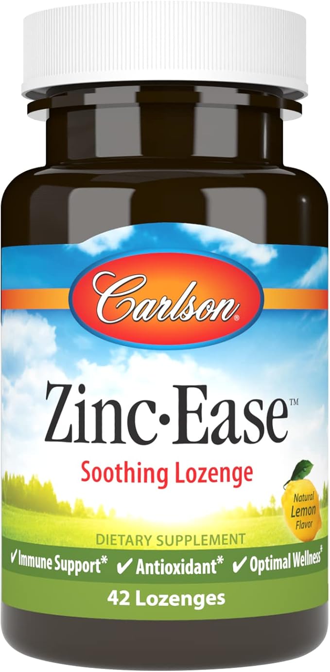 Carlson ZincEase, Soothing Lozenge, Immune Support & Optimal